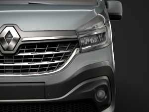 renault trafic van 2019 3D Model