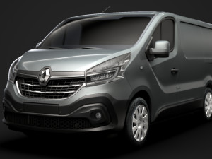 renault trafic van 2019 3D Model