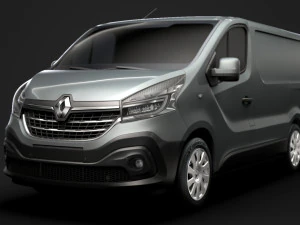renault trafic van 2019 3D Model