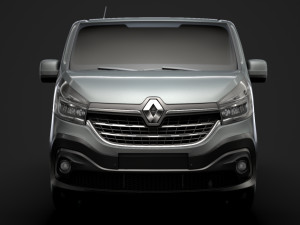 renault trafic van 2019 3D Model