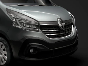 renault trafic van 2019 3D Model