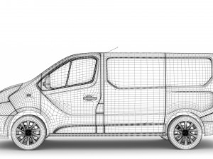 renault trafic van 2019 3D Model
