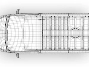 renault trafic van 2019 3D Model