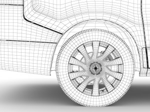 renault trafic van 2019 3D Model