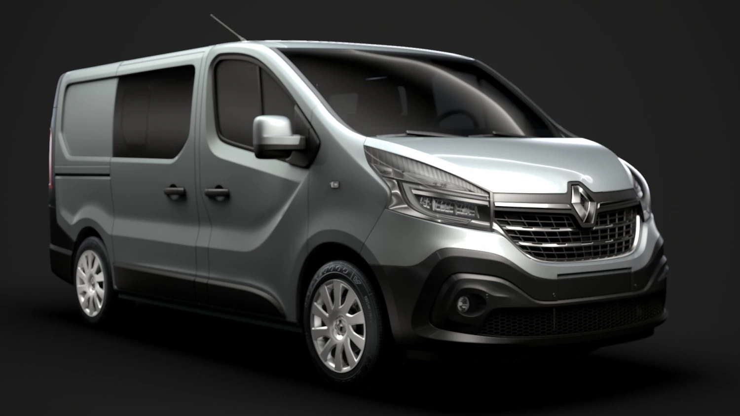 renault trafic combi 2019 3D Model .c4d .max .obj .3ds .fbx .stl .blend 