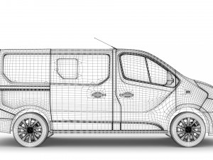 renault trafic combi 2019 3D Model