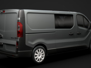 renault trafic combi lwb 2019 3D मॉडल