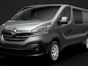renault trafic combi lwb 2019 3D मॉडल