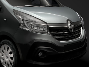 renault trafic combi lwb 2019 3D मॉडल