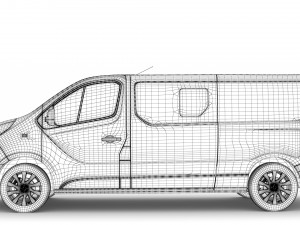 renault trafic combi lwb 2019 3D मॉडल
