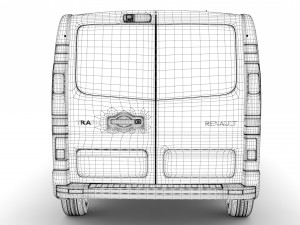 renault trafic combi lwb 2019 3D मॉडल