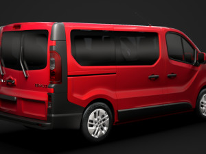 renault trafic minibus 2019 3D Model