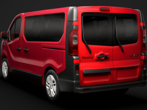 renault trafic minibus 2019 3D Model