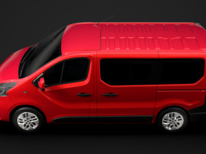 renault trafic minibus 2019 3D Model