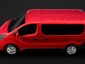 renault trafic minibus 2019 3D Model