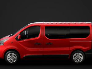 renault trafic minibus 2019 3D Model