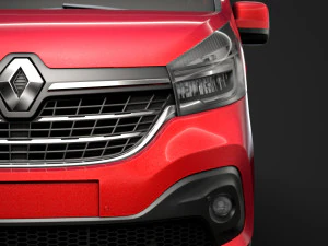 renault trafic minibus 2019 3D Model