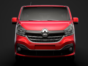 renault trafic minibus 2019 3D Model