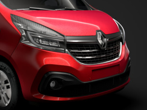 renault trafic minibus 2019 3D Model