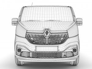 renault trafic minibus 2019 3D Model