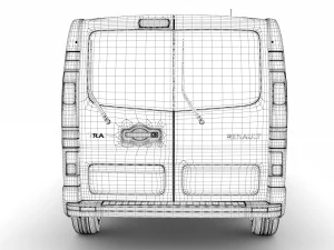 renault trafic minibus 2019 3D Model