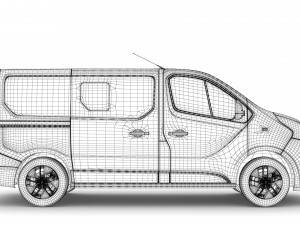 renault trafic minibus 2019 3D Model