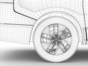 renault trafic minibus 2019 3D Model