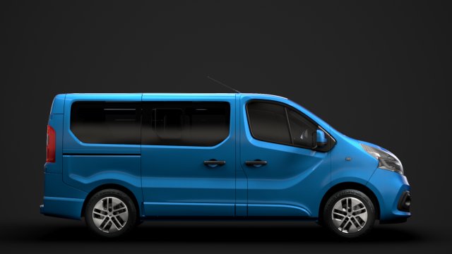 renault trafic spaceclass 2019 3D Model .c4d .max .obj .3ds .fbx .stl .blend 