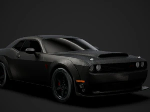 चकमा चैलेंजर एसआरटी दानव कार्बन 2019 3D मॉडल