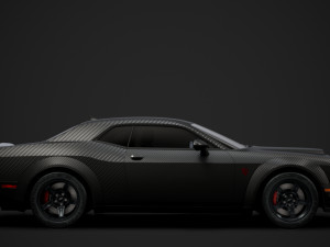 dodge challenger srt demon carbon 2019 3D 模型
