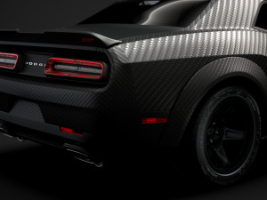 dodge challenger srt demon carbon 2019 3D 模型