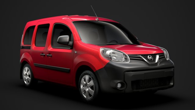 nissan nv 250 combi l2 2019 3D Model .c4d .max .obj .3ds .fbx .stl .blend 