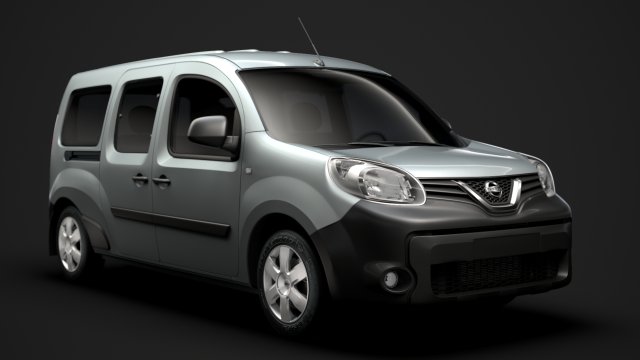 nissan nv 250 combi l3 2019 3D Model .c4d .max .obj .3ds .fbx .stl .blend 