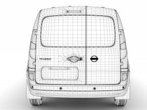 nissan nv 250 van l3 2019 Modello 3D