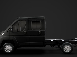 citroen jumper relay chassis truck crew cab 3450 wb 2019 3D Model