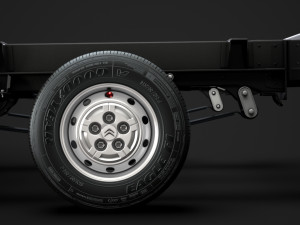 citroen jumper relay chassis truck crew cab 3450 wb 2019 3D Model