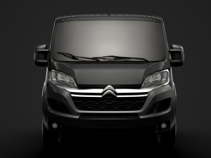 citroen jumper relay chassis truck crew cab 3450 wb 2019 3D Model