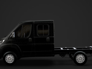 citroen jumper relay chassis truck crew cab 3450 wb 2019 3D Model