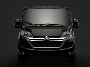 citroen jumper relay chassis truck crew cab 3450 wb 2019 3D Model