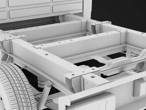 citroen jumper relay chassis truck crew cab 3450 wb 2019 3D Model