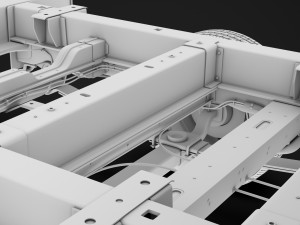 citroen jumper relay chassis truck crew cab 3450 wb 2019 3D Model