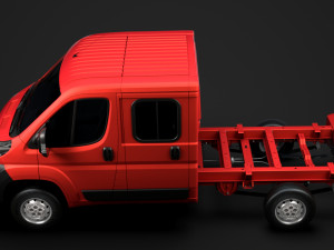 citroen jumper relay chassis truck crew cab 3450 wb 2014 Modello 3D