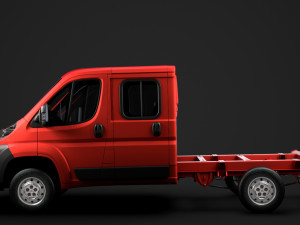 citroen jumper relay chassis truck crew cab 3450 wb 2014 Modello 3D