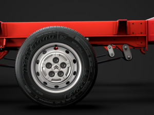 citroen jumper relay chassis truck crew cab 3450 wb 2014 Modello 3D