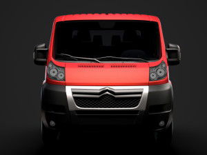 citroen jumper relay chassis truck crew cab 3450 wb 2014 Modello 3D