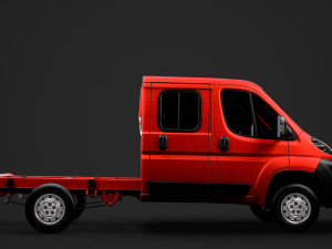 citroen jumper relay chassis truck crew cab 3450 wb 2014 Modello 3D