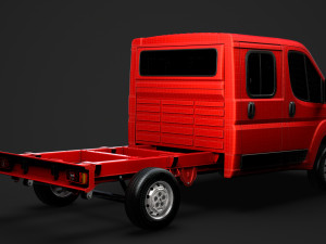 citroen jumper relay chassis truck crew cab 3450 wb 2014 Modello 3D