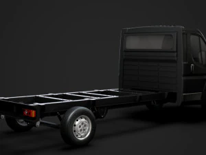 citroen jumper relay chassis truck single cab 4300wb 2019 3D Model