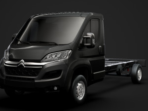 citroen jumper relay chassis truck single cab 4300wb 2019 3Dモデル