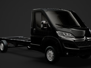 citroen jumper relay chassis truck single cab 4300wb 2019 3Dモデル